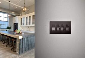 img 2 attached to 🔘 Legrand Radiant 1.6A Fan Speed Control Light Switch, Dark Bronze with Nickel, RHDH163PBCCCV4