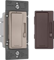 🔘 legrand radiant 1.6a fan speed control light switch, dark bronze with nickel, rhdh163pbcccv4 логотип