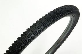 img 1 attached to 🚲 High-Performance Dart MTB 26 x 2.10 Inch Front Bead Tire - Foldable & Tubed, Black/Amber