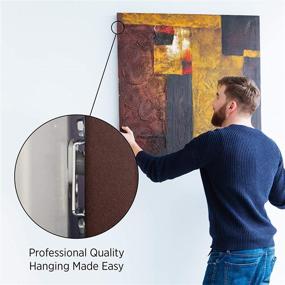 img 3 attached to 🖼️ Fletcher Picture Perfect No-Wire Hanging Kit: Optimal Solution for Hanging Wall Art weighing up to 50 Pounds