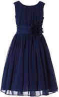 👗 bow dream: stylish chiffon bridesmaids dresses for girls' clothing logo
