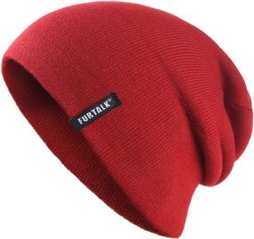 img 3 attached to 🧢 FURTALK Men's and Women's Cuffed Plain Skull Hat - Unisex Winter Knit Cap - Men's and Women's Beanie