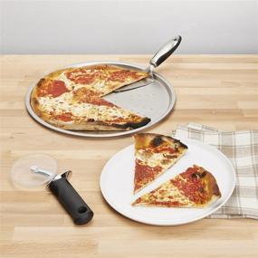 img 2 attached to 🍕 OXO Good Grips 4-inch Pizza Wheel and Cutter, Non-Stick Pan-Friendly, Clear/Black