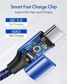 img 3 attached to 💨 Высокоскоростной 30фт USB C к USB C кабель - Быстрая зарядка 60W, Прочный зарядный шнур Type C (Нейлоновая оплетка)