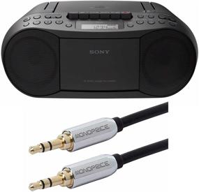 img 3 attached to 📻 Black Sony CFDS70 CD/MP3 Cassette Boombox Home Audio Radio with Aux Capability