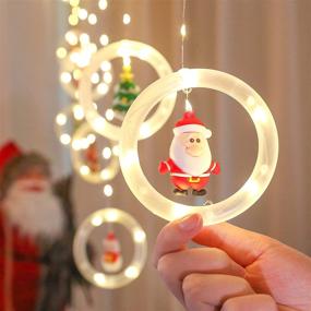 img 1 attached to 🎄 AODINI Christmas Lights: 120 LED Lights, 9.84 Feet Long, Flashing Bubble Lights, 10 Round Lights, Extendable for Indoor/Outdoor Christmas Tree & Garden Decorations