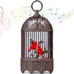 cardinal birdcage christmas swirling operated logo