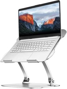 img 4 attached to 🔥 StillCool Laptop Stand: Ergonomic Aluminum Holder with Heat Vent. Height Adjustable, Supports MacBook, Dell XPS, Samsung - Buy Now!