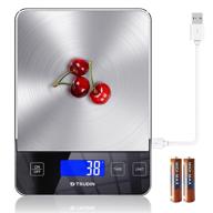 🚀 premium nasa-grade food scale: accurate digital weight grams and ounces for baking and cooking – bread, meat, cookies measures friendly – kitchen scale (silver) logo