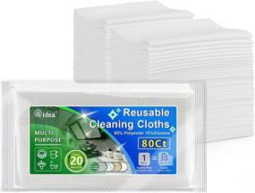 img 4 attached to 🧼 Aidea Cleaning Wipes-80Ct(1 Pack): Multi-Purpose Domestic Cleaning Towels - Reusable Cloths for Household Cleaning