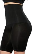 shapermint high-waisted body shaper shorts: women's tummy control shapewear with thigh slimming technology logo