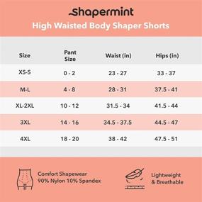 img 3 attached to Shapermint High-Waisted Body Shaper Shorts: Women's Tummy Control Shapewear with Thigh Slimming Technology