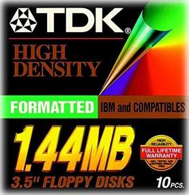 img 3 attached to TDK 3.5In 1.44MB Pre-Fmt IBM Black Diskettes 10-Pack: Discontinued by Manufacturer