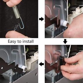 img 1 attached to Pack of 2 Dishwasher Door Hinge Cable Assembly for LG Dishwashers - Replaces 4933DD3001A PS3524406 AP4511304 AH3524406 - 4933DD3001B Alternative