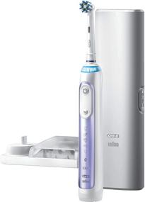 img 1 attached to 🪥 Oral-B Genius 6000 Electric Toothbrush - Orchid Purple: Enhancing Dental Care