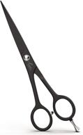 ✂️ top-quality barber scissors – haircut scissors – premium salon scissors – black steel hair scissors – 6.5 inches barber scissors, ergonomic design, rust resistant, anti-slip logo