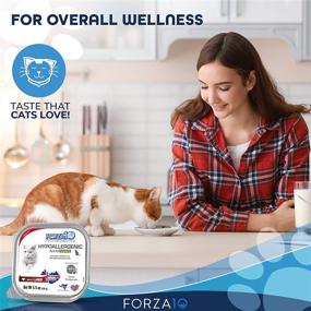 img 3 attached to Hypoallergenic Wet Cat Food for Adult Cats - Forza10, 32 Pack Case of 3.5 Ounce Each (Lamb)