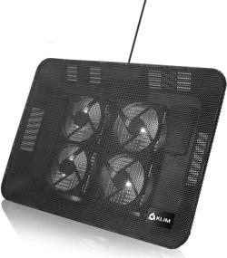img 4 attached to 💻 KLIM Serenity Laptop Cooling Stand 11-15.6 Inches | Small & Medium Laptops | Stable Metal Grid | Silent Cooling Pad | New 2021 (Black)