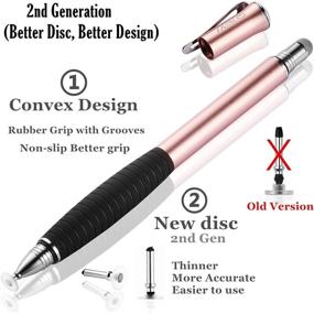 img 1 attached to 🖊️ Meko (2nd Gen) Universal Touch Screen Stylus Pen Bundle with 6 Replacement Tips - iPhone, iPad, and More