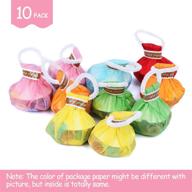 battife 10-pack streamers poppers - vibrant hand throw confetti poppers, mess-free paper crackers for birthday wedding parties, multi-color celebrations logo
