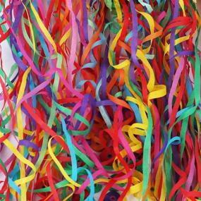 img 3 attached to Battife 10-Pack Streamers Poppers - Vibrant Hand Throw Confetti Poppers, Mess-Free Paper Crackers for Birthday Wedding Parties, Multi-Color Celebrations