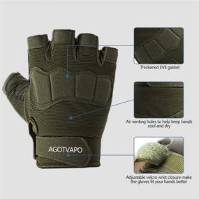 img 3 attached to Fingerless Military Breathable Lightweight Motorcycling