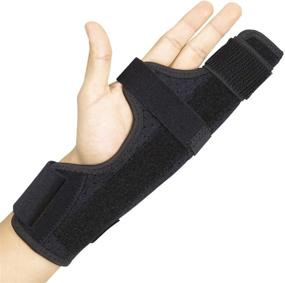 img 4 attached to 🤚 Vive Boxer Finger Splint - Adjustable Hand Brace for Pinky, Ring, and Middle Finger Metacarpals - Right or Left Hand Support - Straightening for Trigger Finger, Injury, Fracture, Broken, Tendonitis (8 inches)