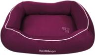 🍩 cozy and stylish small purple donut bed for your beloved pet - red dingo logo