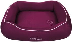 img 1 attached to 🍩 Cozy and Stylish Small Purple Donut Bed for Your Beloved Pet - Red Dingo