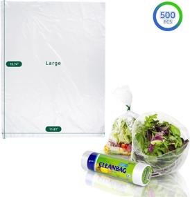 img 3 attached to 🛍️ 500pcs Food Storage Roll Bag 11.81x15.74 inches, HDPE Material, BPA Free, Clean & Safe for Food Handling, Plastic Bag for Whole Produce, Food Grade Bag