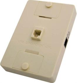 img 2 attached to 🔌 Suttle 630LCCU-50 1-Line Wall Mount Adapter DSL Filter (Pins 3&amp;4) with Unfiltered Jack, Ivory, Compatible with ADSL and ADSL2+, 2-Pole Low Pass Filter Design