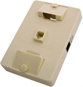 img 1 attached to 🔌 Suttle 630LCCU-50 1-Line Wall Mount Adapter DSL Filter (Pins 3&amp;4) with Unfiltered Jack, Ivory, Compatible with ADSL and ADSL2+, 2-Pole Low Pass Filter Design