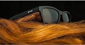 img 2 attached to Enhance Your Running Experience with goodr Running Sunglasses - Black w/Black Lens