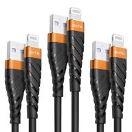 🔌 oiith iphone charger cable 3-pack 6ft - mfi certified iphone charging cord 6 foot, extra long 6 feet iphone charger cord - 2.4a iphone power wire compatible with iphone 12/11/xs/max/xr/x/8/8p/7p/6/ipad logo