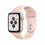 renewed apple watch se (gps, 40mm) - gold aluminum case with pink sand sport band - top deals online logo