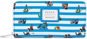 img 3 attached to 💼 Funko Loungefly Коллекция Pixar: кошелек с запахом Pixar Characters Faux Leather Zip Around - Эксклюзивно на Amazon