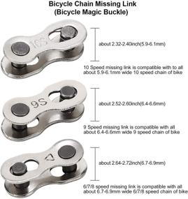 img 2 attached to 🚲 Bike Link Plier + Chain Wear Gauge + 6 Pairs Bicycle Missing Link + Quick Link Plier for 6/7/8/9/10 Speed Chains Repair - Professional Chain Tool Kit