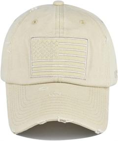 img 3 attached to HHNLB American Flag Hat: Patriotic Distressed Adjustable Baseball Cap for Men and Women