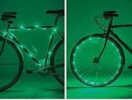 bike party rope lights for wheel or frame - enhance your bicycle with vibrant illumination logo