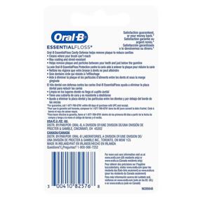 img 1 attached to Oral-B Essential Waxed Unflavored Floss - Pack of 2, 54 Yards (50 meters) for Effective Oral Care