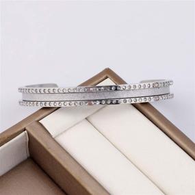 img 3 attached to 💎 Girls' Jewelry: Zuo Bao Stainless Rhinestone Bracelet with Enhanced SEO