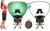 zoom background chair - cam-a-lot dual-sided webcam with green screen privacy, perfect for work from home video conferencing logo