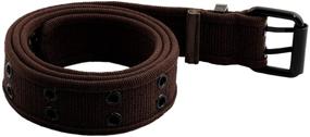 img 2 attached to 👔 SEO-Optimized Samtree Canvas Double Grommet Buckle Men's Belt Accessories