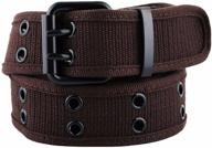 👔 seo-optimized samtree canvas double grommet buckle men's belt accessories logo