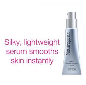 img 1 attached to 💧 Neutrogena Rapid Wrinkle Repair – Retinol Anti-Wrinkle Serum with Hyaluronic Acid & Glycerin | Anti-Aging Facial Serum for Wrinkles & Dark Circles | 1 fl. oz