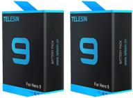 🔋 telesin 2-pack rechargeable batteries, 1750mah compatible with gopro hero 10 and hero 9 black – replacement batteries for original go pro 9 and 10 cameras logo