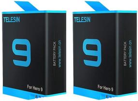 img 4 attached to 🔋 TELESIN 2-Pack Rechargeable Batteries, 1750mAh Compatible with GoPro Hero 10 and Hero 9 Black – Replacement Batteries for Original Go Pro 9 and 10 Cameras