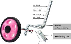 img 2 attached to 🚲 MOSHAY Training Wheels: Stabilize Your Child's Bike with 14-20 inch Bicycle Stabilizers