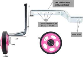 img 3 attached to 🚲 MOSHAY Training Wheels: Stabilize Your Child's Bike with 14-20 inch Bicycle Stabilizers