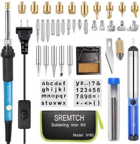 img 4 attached to Enhanced Wood Burning Kit: Rarlight Upgraded Woodburning Tool with Intlmate Soldering Iron, Adjustable Temperature Pen, 54 PCS Pyrography Tips, Carving & Embossing, Carrying Case
